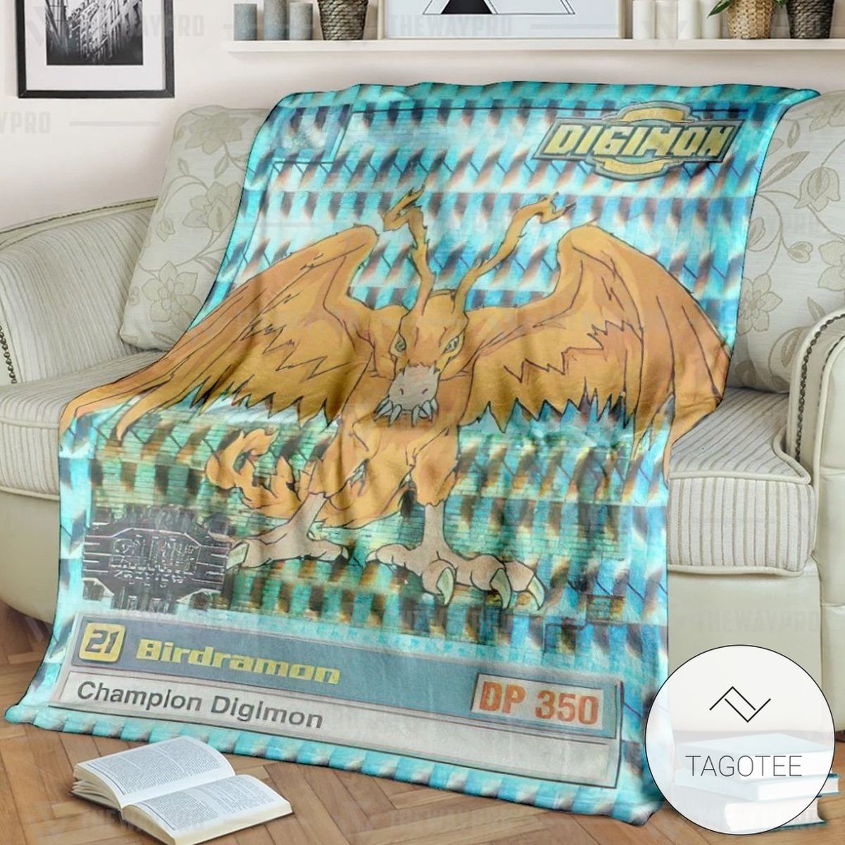 Anime Digimon Cockatrimon Custom Soft Blanket Anime Digimon Cockatrimon Custom Soft Blanket
