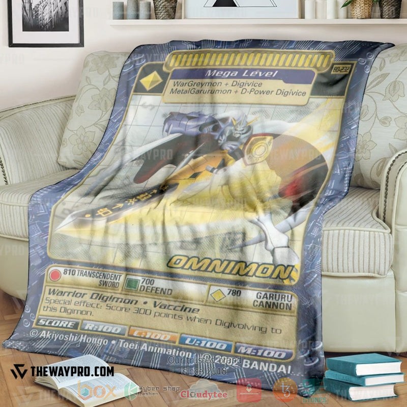 Anime Digimon Omnimon Soft Blanket Anime Digimon Omnimon Soft Blanket