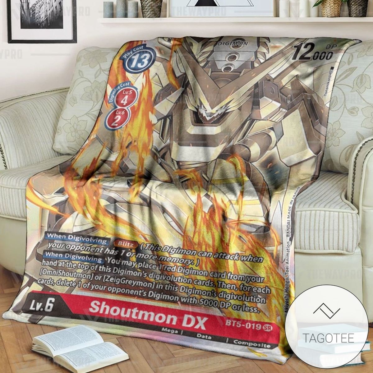 Anime Digimon Shoutmon Dx Custom Soft Blanket Anime Digimon Shoutmon Dx Custom Soft Blanket
