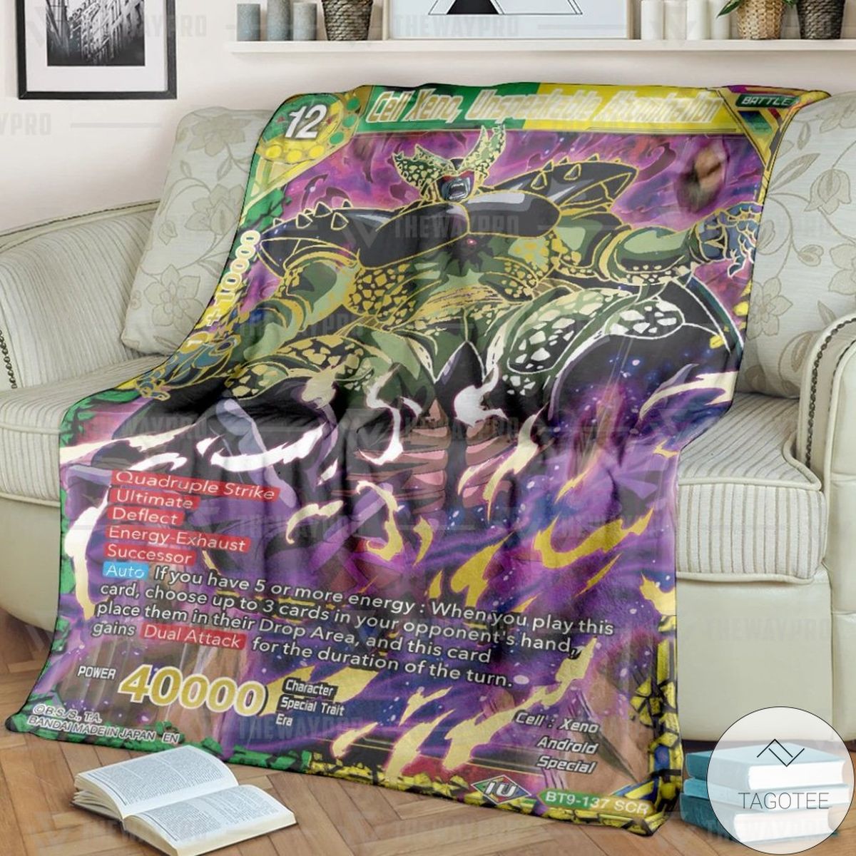 Anime Dragon Ball Cell Xeno Unspeakable Abomination Custom Soft Blanket Anime Dragon Ball Cell Xeno Unspeakable Abomination Custom Soft Blanket