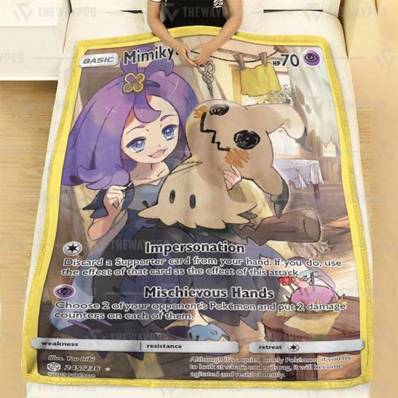 Anime Mimikyu Cosmic Blanket Anime Mimikyu Cosmic Blanket