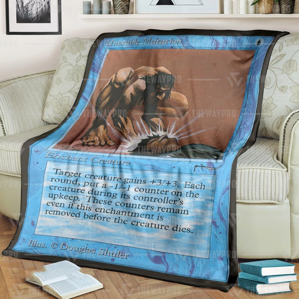Anime Mtg Unstable Mutation Custom Soft Blanket 3 Anime Mtg Unstable Mutation Custom Soft Blanket 3