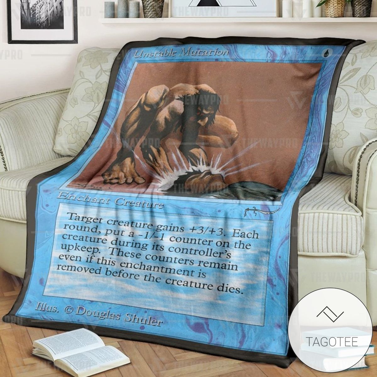 Anime Mtg Unstable Mutation Custom Soft Blanket Anime Mtg Unstable Mutation Custom Soft Blanket