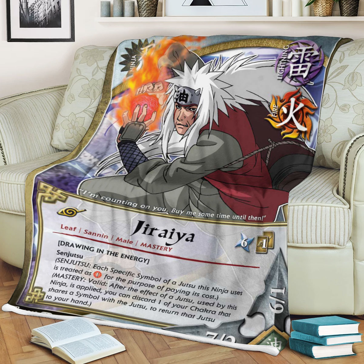 Anime Naruto Jiraiya Blanket Anime Naruto Jiraiya Blanket