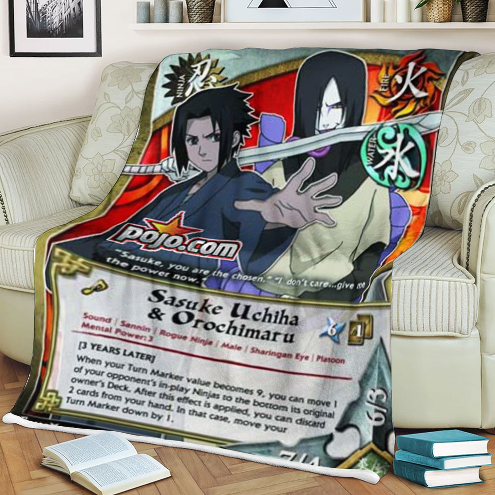 Anime Naruto Sasuke And Orochimaru Sherpa Blanket Anime Naruto Sasuke And Orochimaru Sherpa Blanket