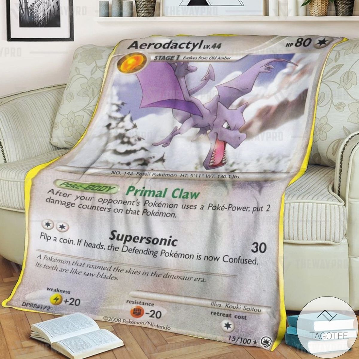 Anime Pokemon Aerodactyl Custom Blanket Anime Pokemon Aerodactyl Custom Blanket