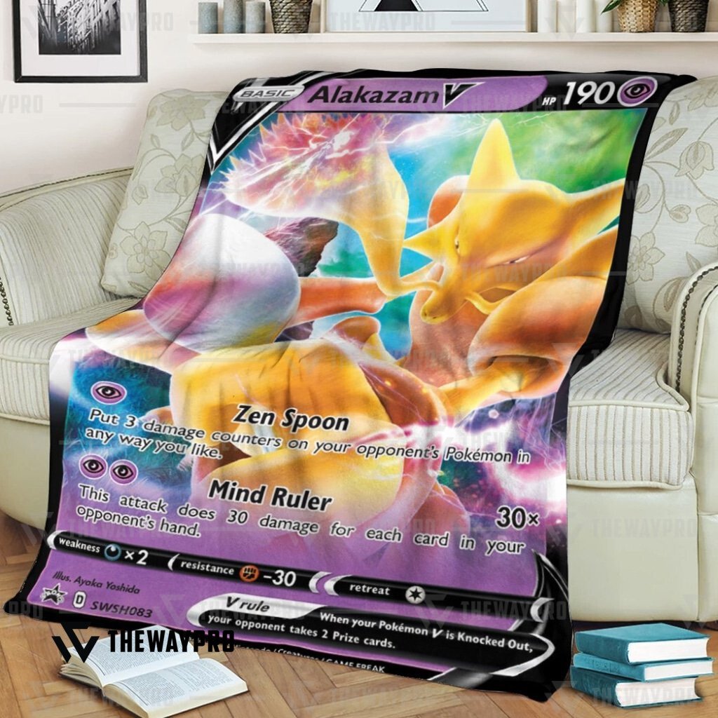 Anime Pokemon Alakazam V Blanket 2 Anime Pokemon Alakazam V Blanket 2