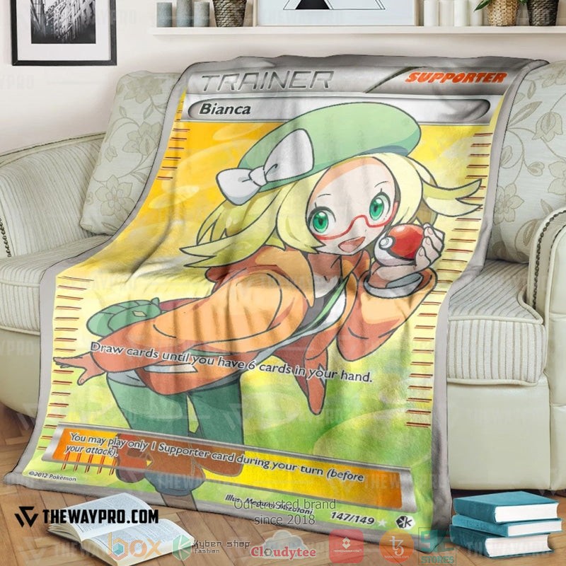 Anime Pokemon Bianca Trainer Soft Blanket Anime Pokemon Bianca Trainer Soft Blanket