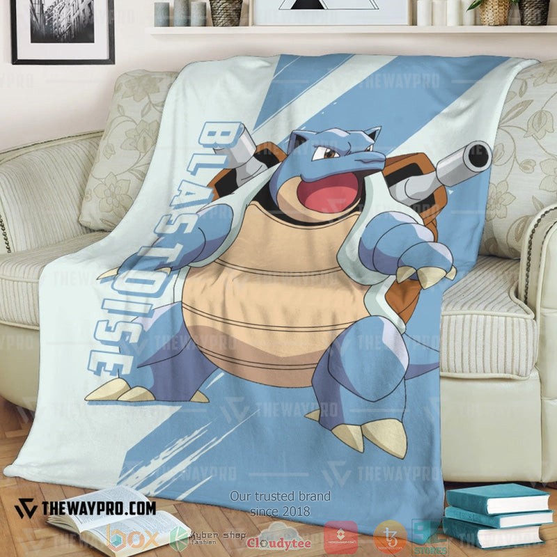 Anime Pokemon Blastoise Soft Blanket Anime Pokemon Blastoise Soft Blanket