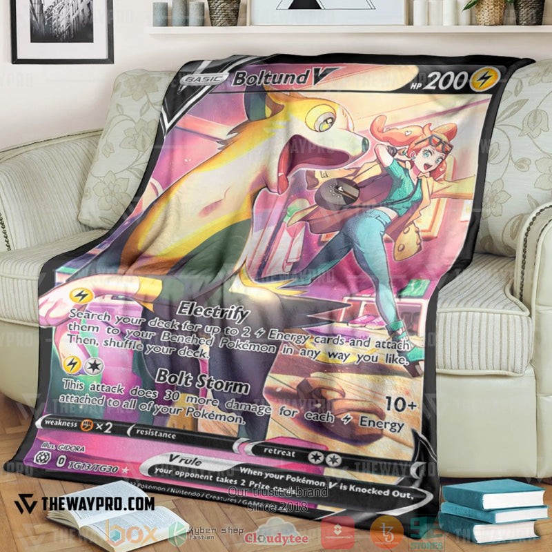 Anime Pokemon Bontund V 2022 Soft Blanket Anime Pokemon Bontund V 2022 Soft Blanket