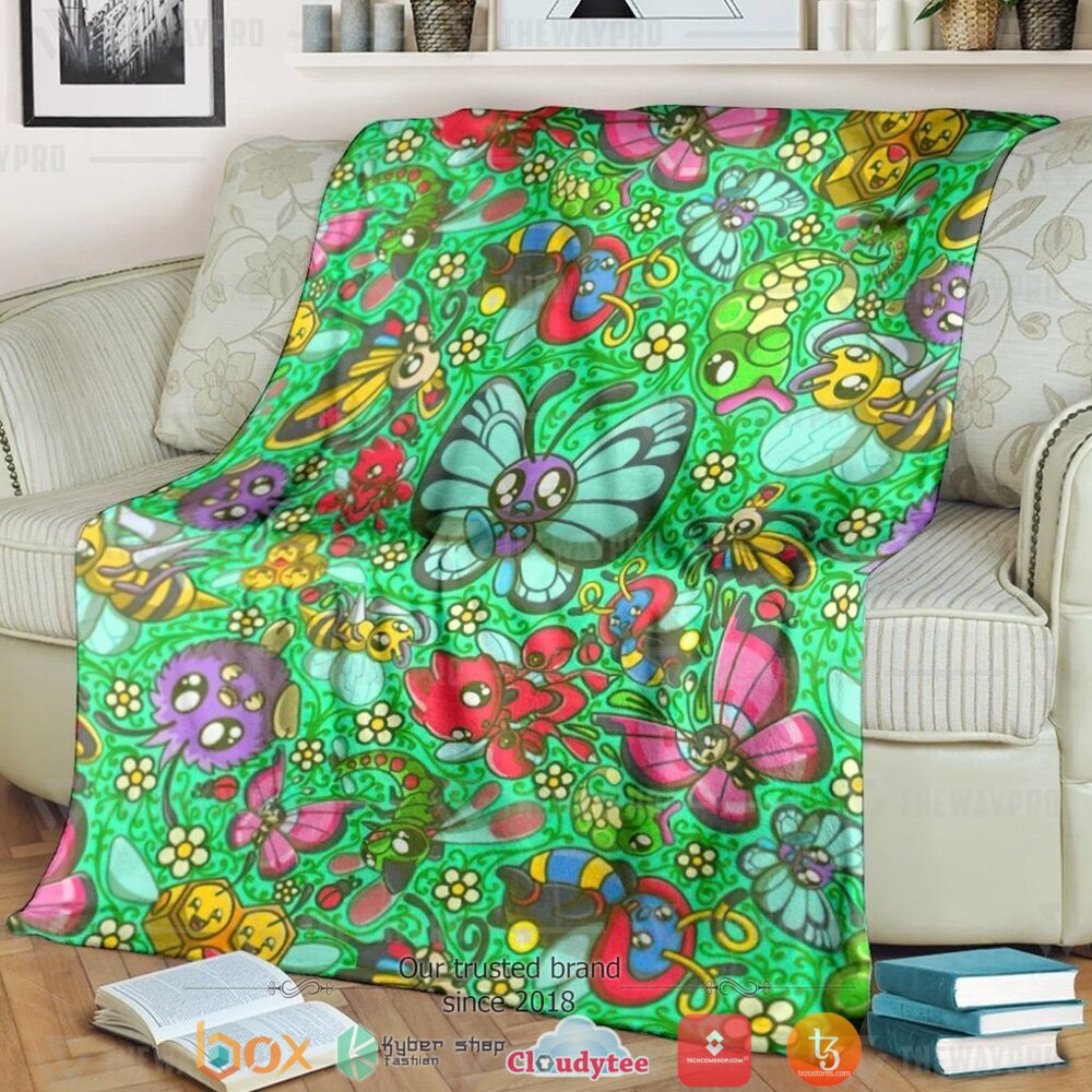 Anime Pokemon Bug Soft Blanket Anime Pokemon Bug Soft Blanket