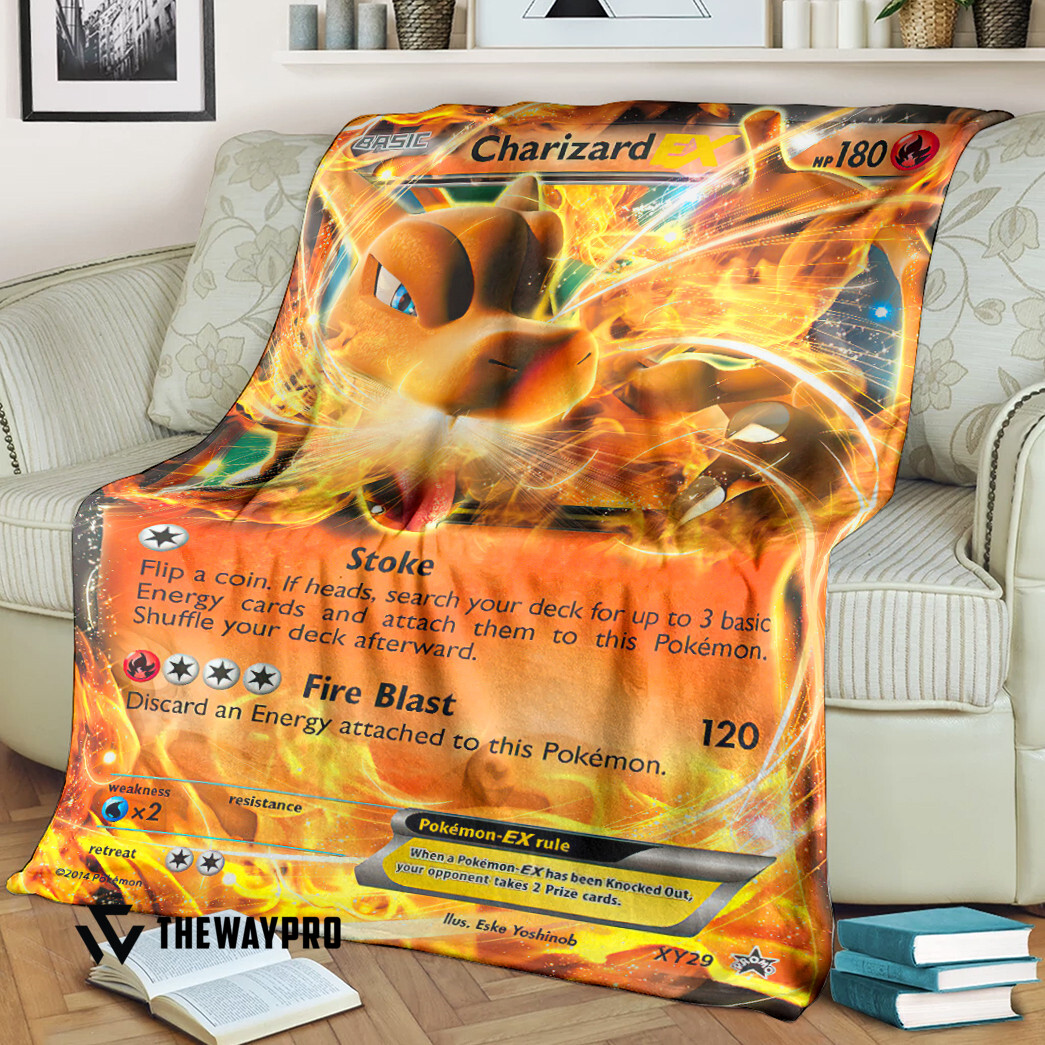 Anime Pokemon Charizard Ex Xy Promos Blanket Anime Pokemon Charizard Ex Xy Promos Blanket