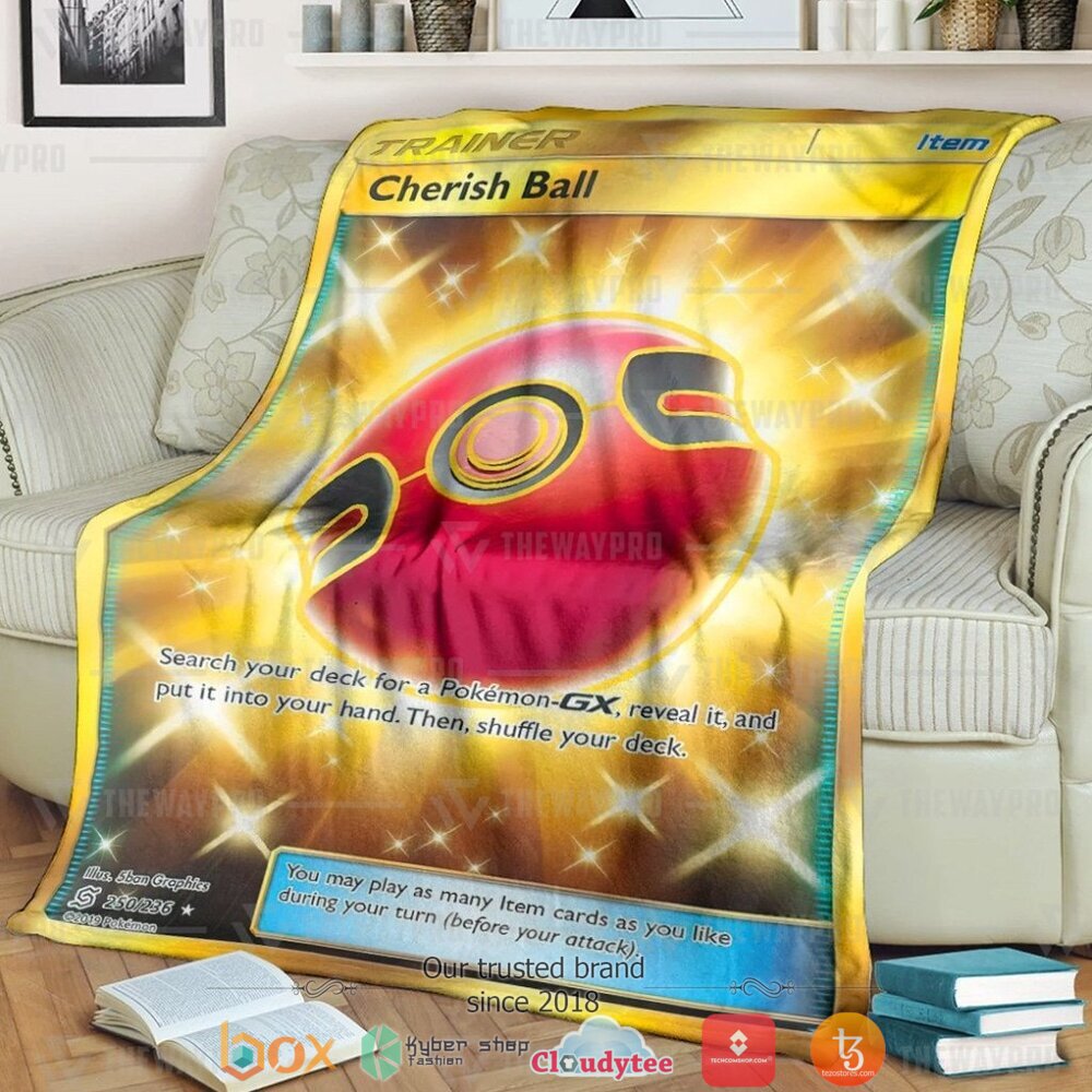 Anime Pokemon Cherish Ball Trainer Soft Blanket Anime Pokemon Cherish Ball Trainer Soft Blanket