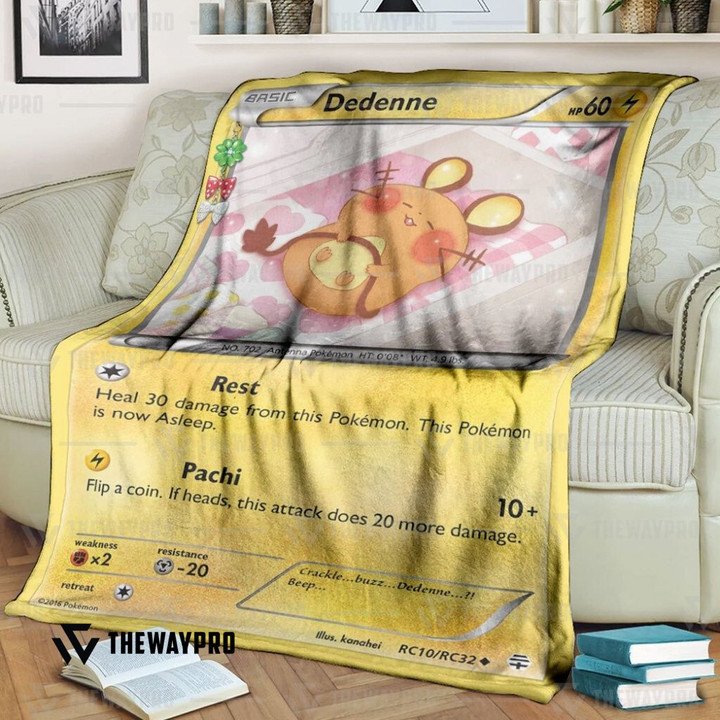 Anime Pokemon Dedenne Generations 1St Edition Quilt Blanket Anime Pokemon Dedenne Generations 1St Edition Quilt Blanket