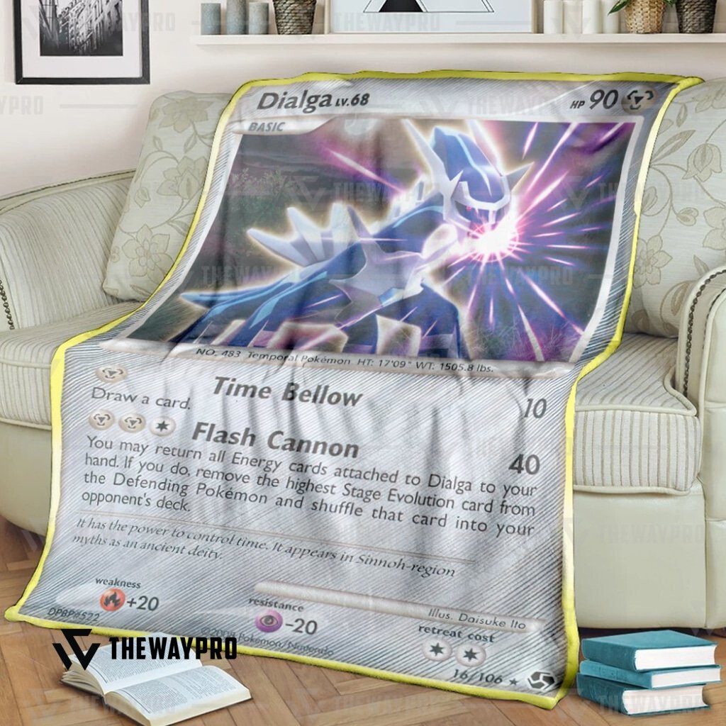 Anime Pokemon Dialga Great Encounters Blanket Anime Pokemon Dialga Great Encounters Blanket