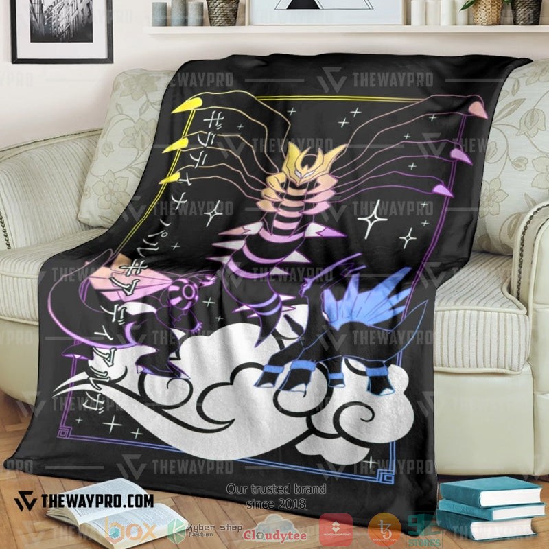 Anime Pokemon Dialga Palkia Giratina Soft Blanket Anime Pokemon Dialga Palkia Giratina Soft Blanket