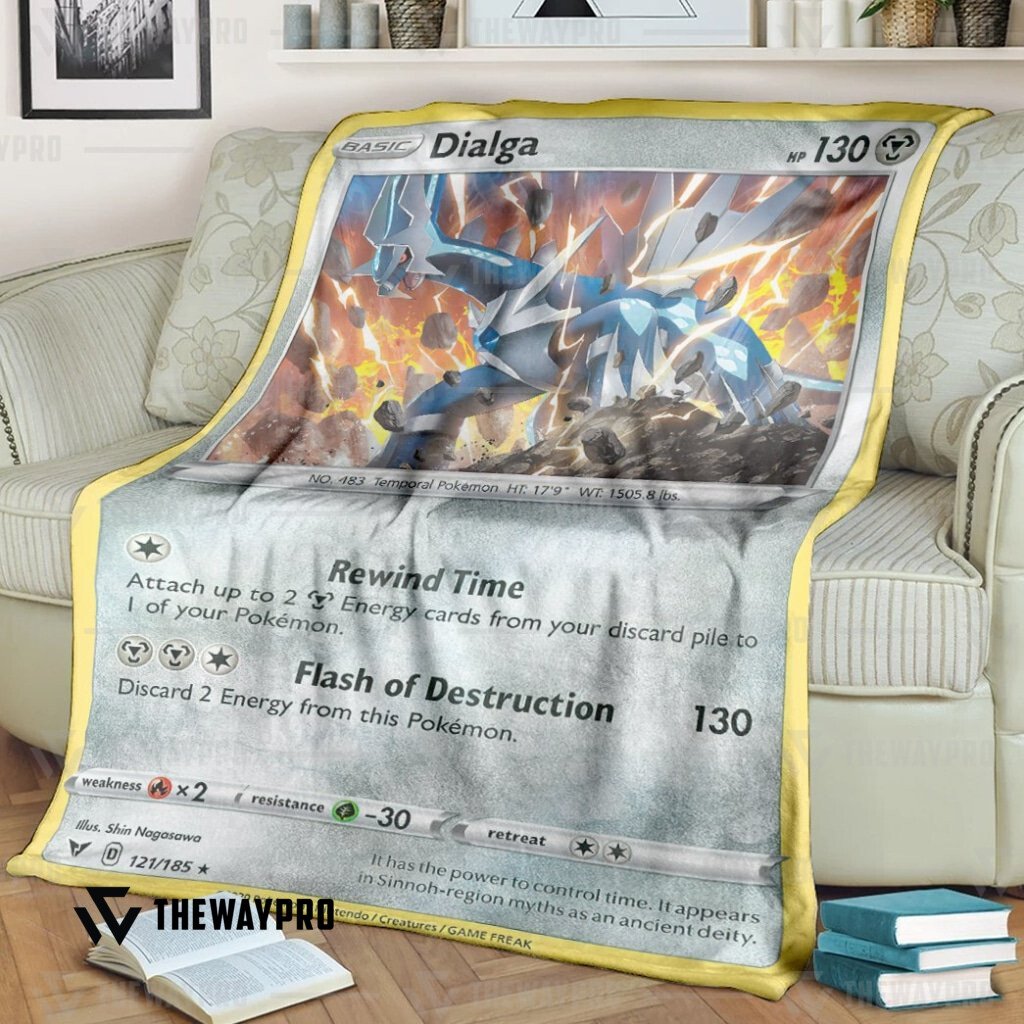 Anime Pokemon Dialga Vivid Voltage Blanket Anime Pokemon Dialga Vivid Voltage Blanket