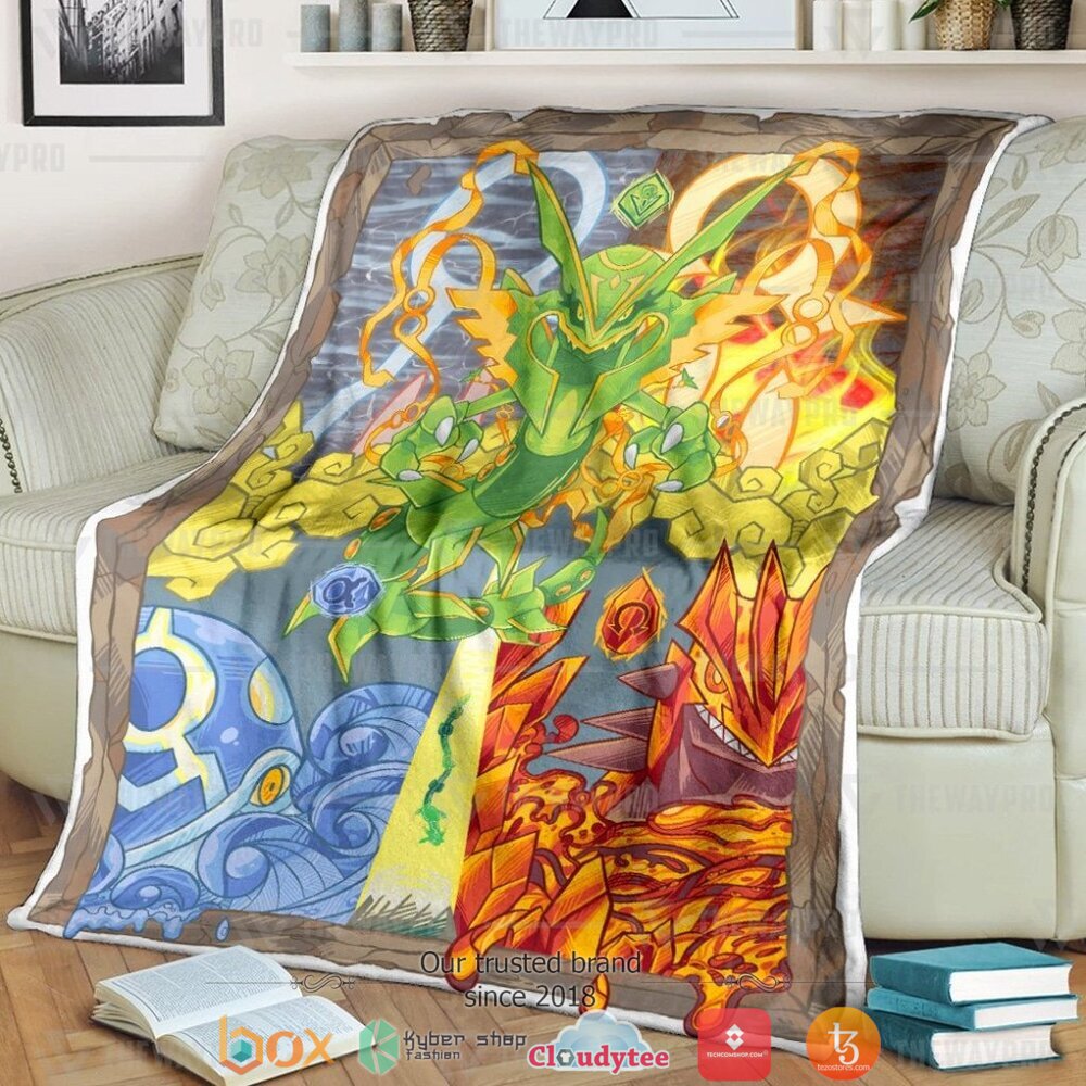 Anime Pokemon Dragons Ascent M Rayquaza P Groudon Pkyogre Soft Blanket Anime Pokemon Dragons Ascent M Rayquaza P Groudon Pkyogre Soft Blanket