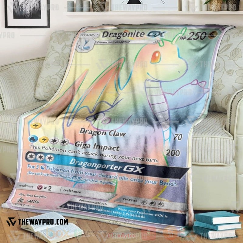 Anime Pokemon Dragonite Gx Dragonporter Rainbow Blanket 2 Anime Pokemon Dragonite Gx Dragonporter Rainbow Blanket 2