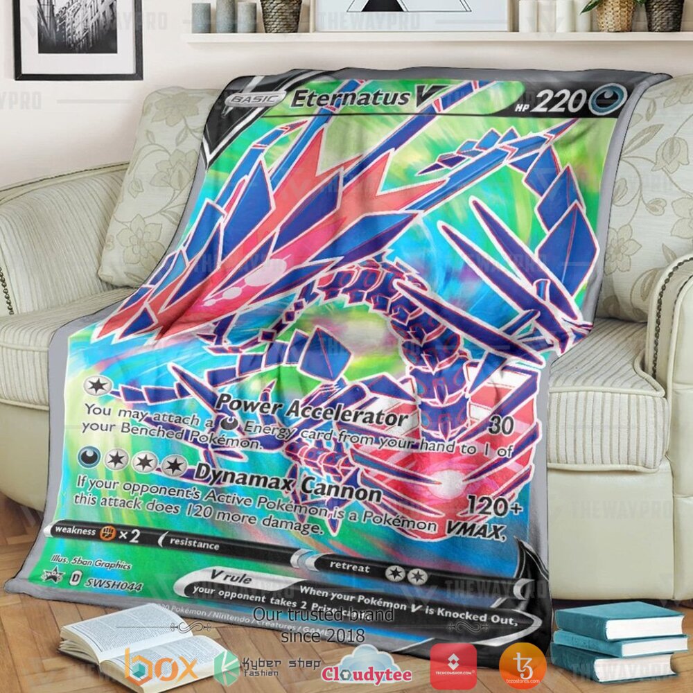 Anime Pokemon Eternatus Soft Blanket Anime Pokemon Eternatus Soft Blanket
