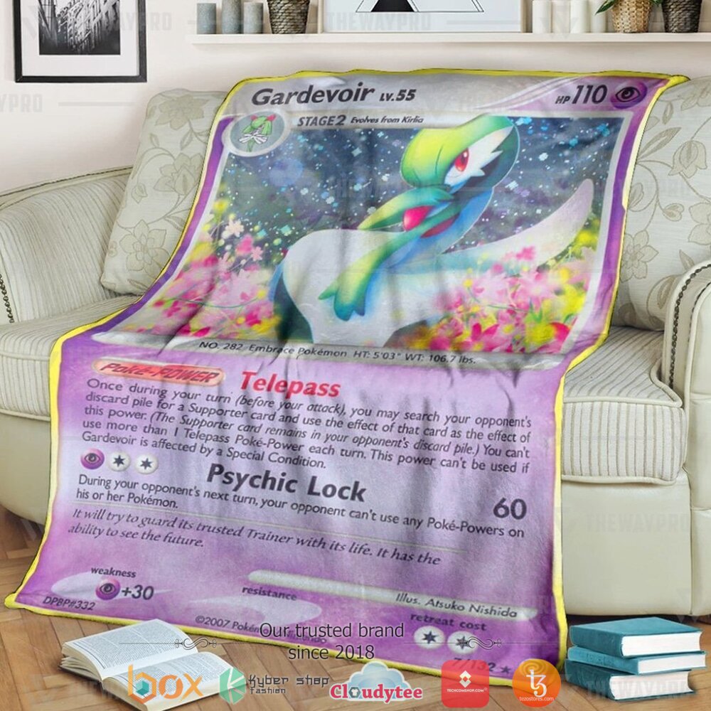 Anime Pokemon Gardevoir Secret Wonders Soft Blanket Anime Pokemon Gardevoir Secret Wonders Soft Blanket