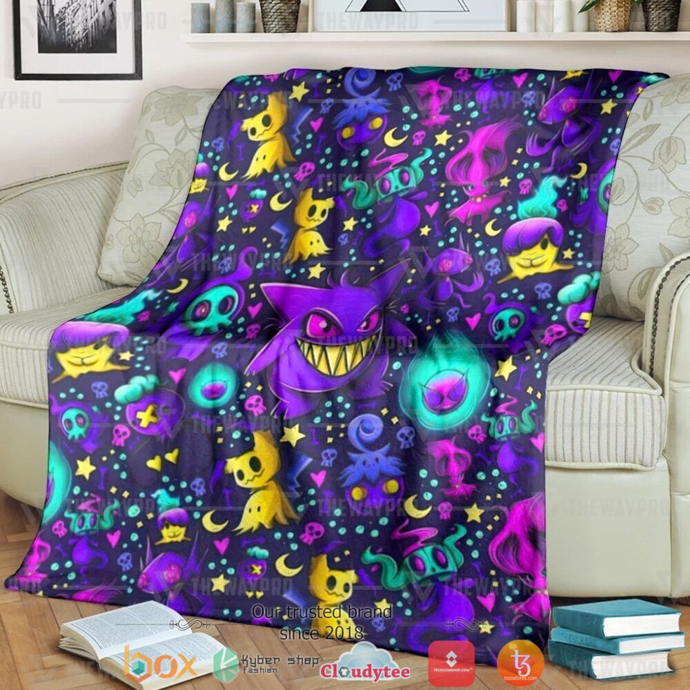 Anime Pokemon Ghost Soft Blanket 2 Anime Pokemon Ghost Soft Blanket 2