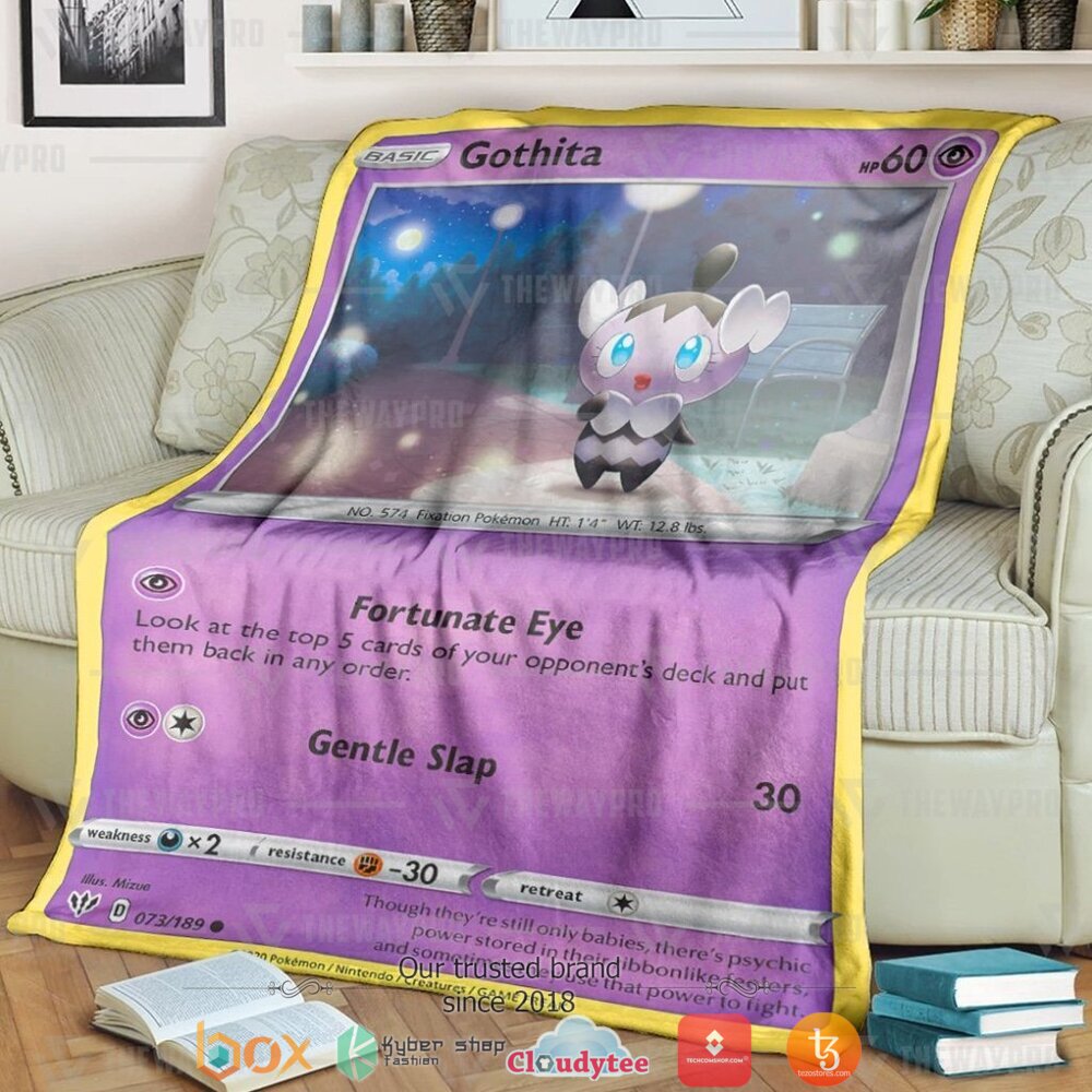 Anime Pokemon Gothita Soft Blanket Anime Pokemon Gothita Soft Blanket