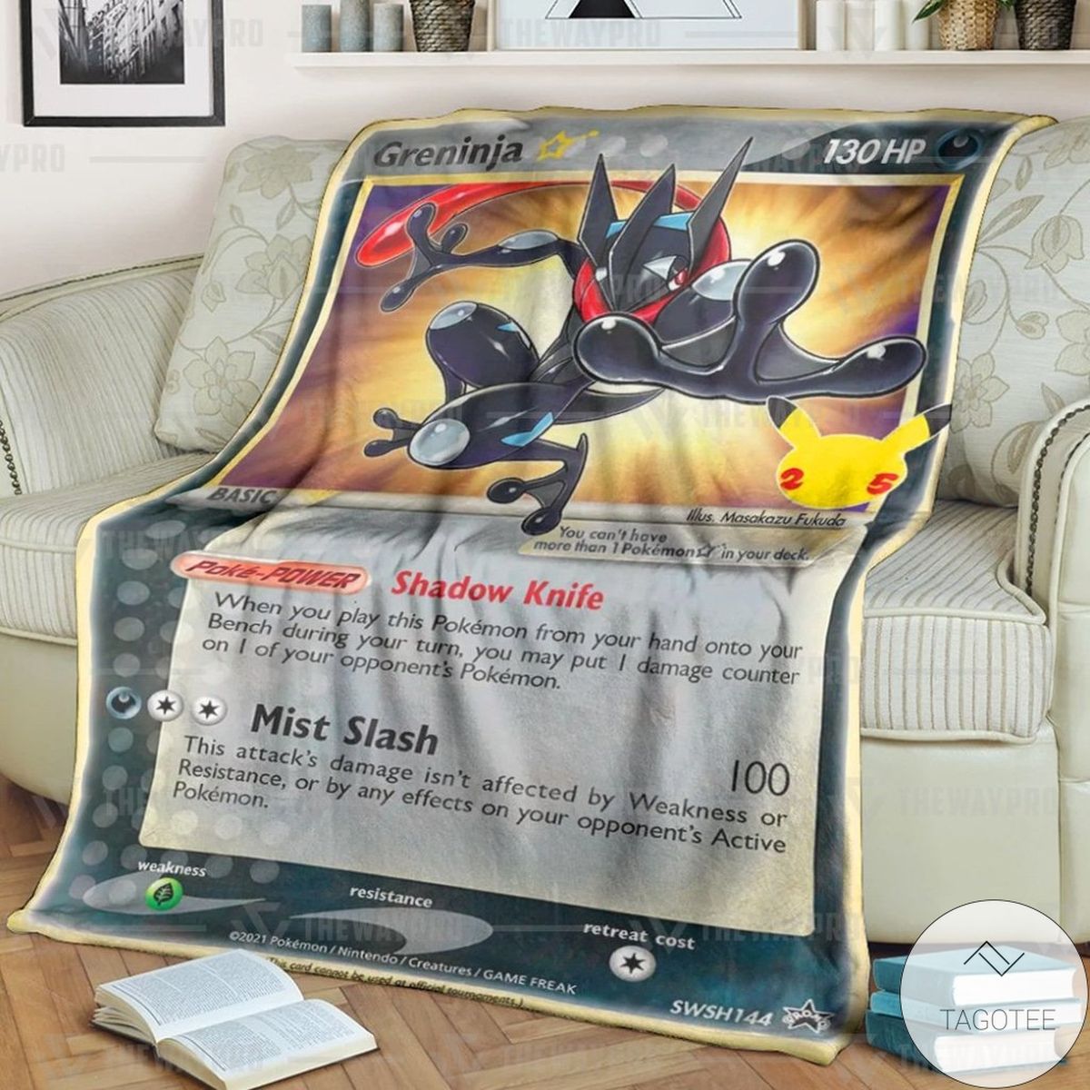 Anime Pokemon Greninja Star Custom Blanket Anime Pokemon Greninja Star Custom Blanket