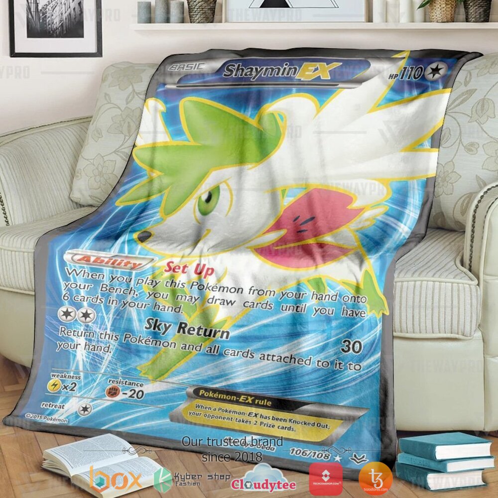 Anime Pokemon Haymin Ex Roaring Skies Soft Blanket Anime Pokemon Haymin Ex Roaring Skies Soft Blanket