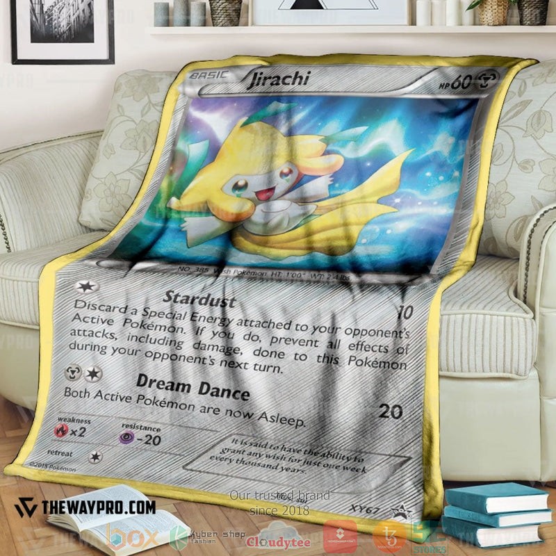 Anime Pokemon Jirachi Xy Promos Soft Blanket Anime Pokemon Jirachi Xy Promos Soft Blanket