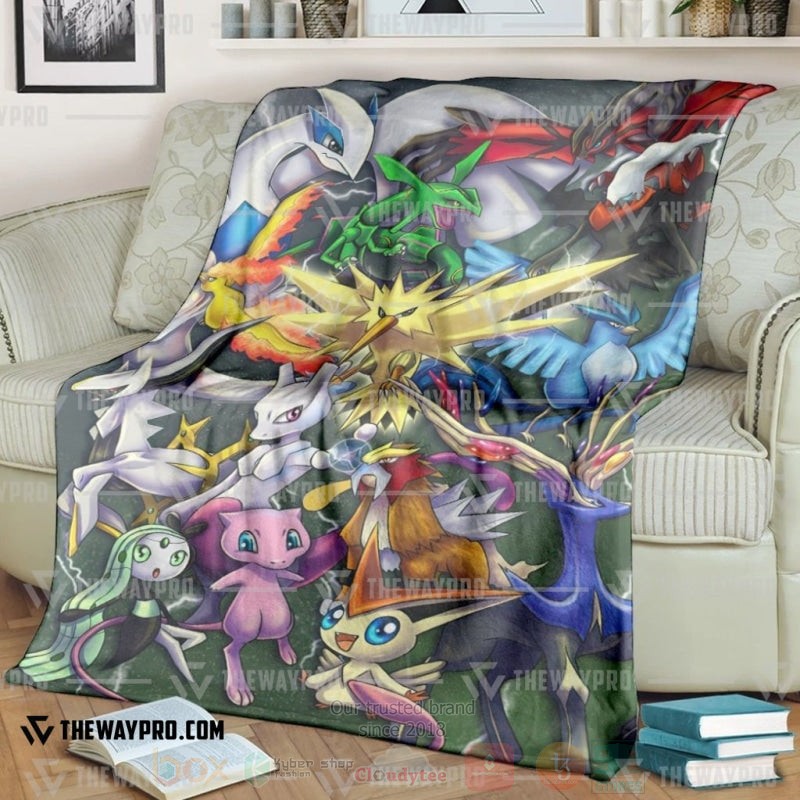 Anime Pokemon Legendary Blanket Anime Pokemon Legendary Blanket