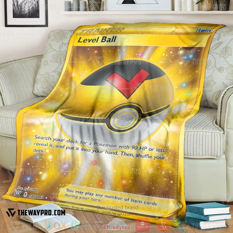 Anime Pokemon Level Ball Trainer Soft Blanket 2 Anime Pokemon Level Ball Trainer Soft Blanket 2