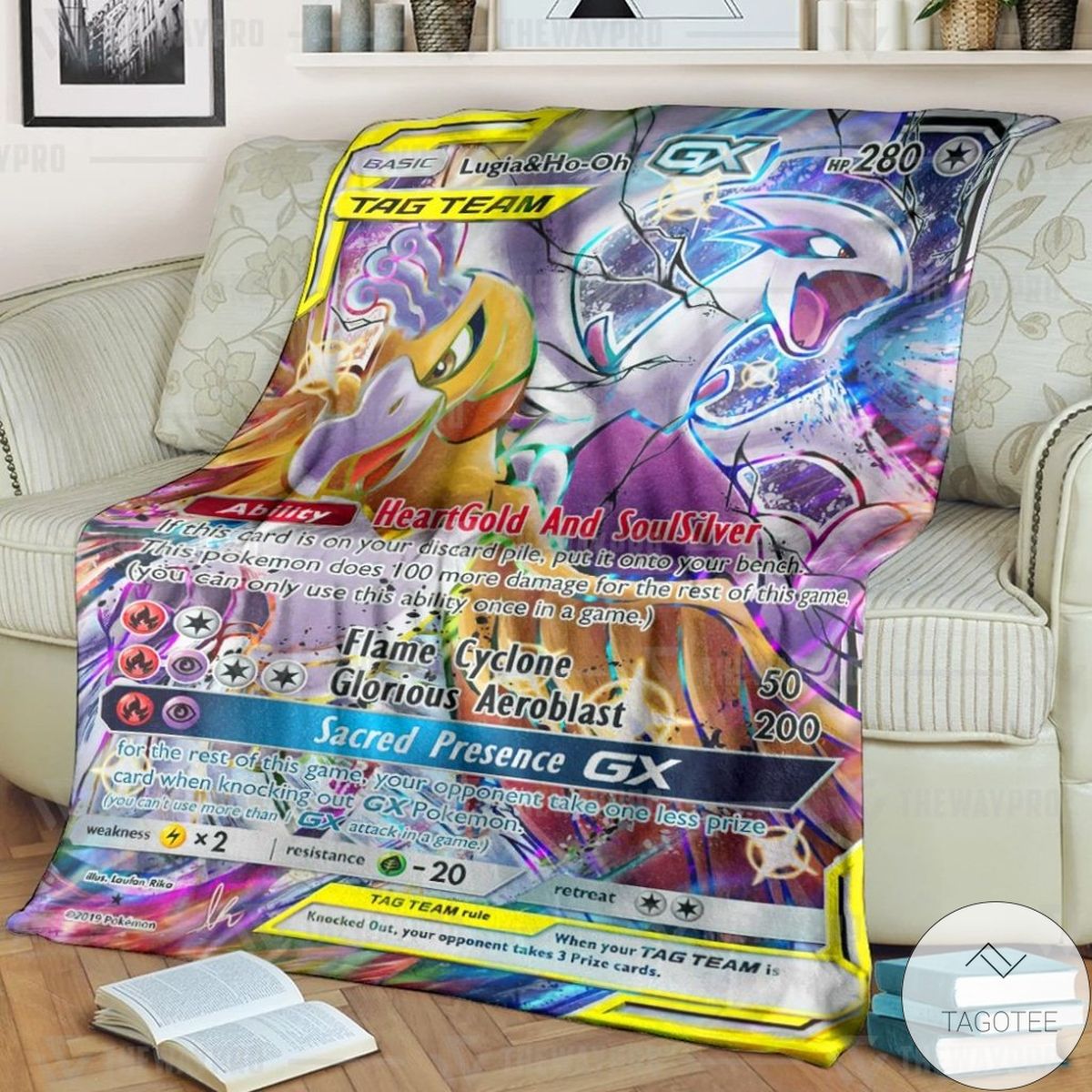 Anime Pokemon Lugia And Ho Oh Gx Custom Blanket Anime Pokemon Lugia And Ho Oh Gx Custom Blanket