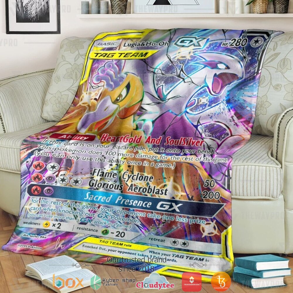 Anime Pokemon Lugia And Ho Oh Gx Soft Blanket Anime Pokemon Lugia And Ho Oh Gx Soft Blanket