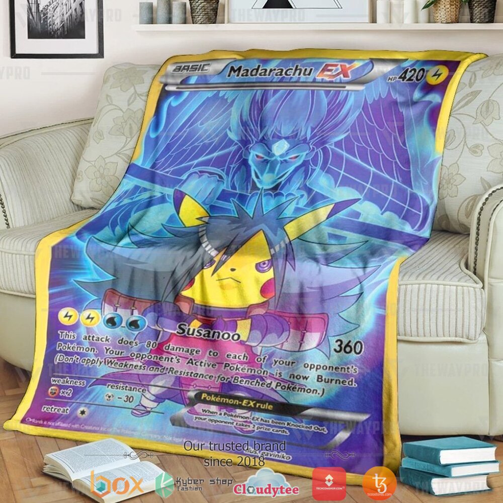 Anime Pokemon Madarachu Soft Blanket Anime Pokemon Madarachu Soft Blanket