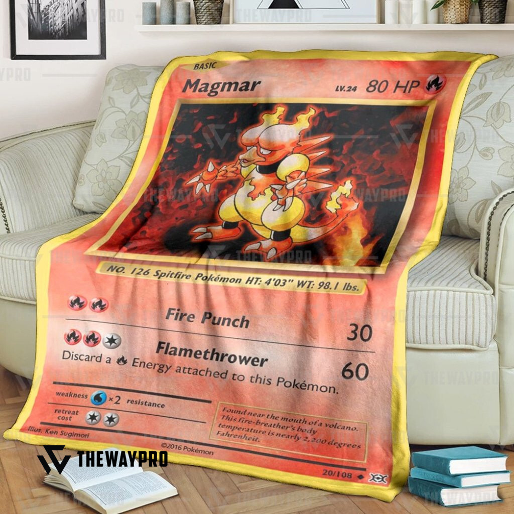 Anime Pokemon Magmar Evolutions Blanket Anime Pokemon Magmar Evolutions Blanket