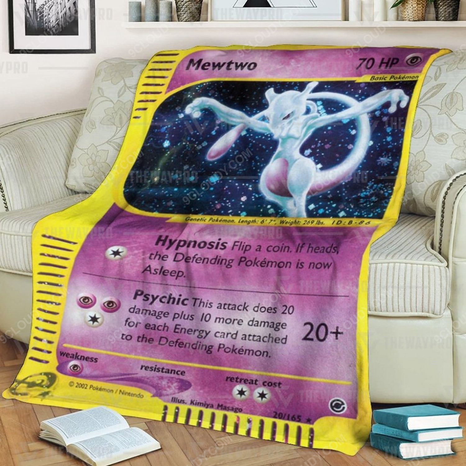 Anime Pokemon Mewtwo Expedition Soft Blanket Anime Pokemon Mewtwo Expedition Soft Blanket