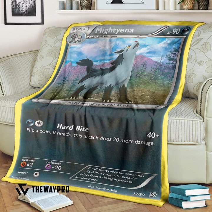 Anime Pokemon Mightyena Kalos Starter Set Quilt Blanket Anime Pokemon Mightyena Kalos Starter Set Quilt Blanket