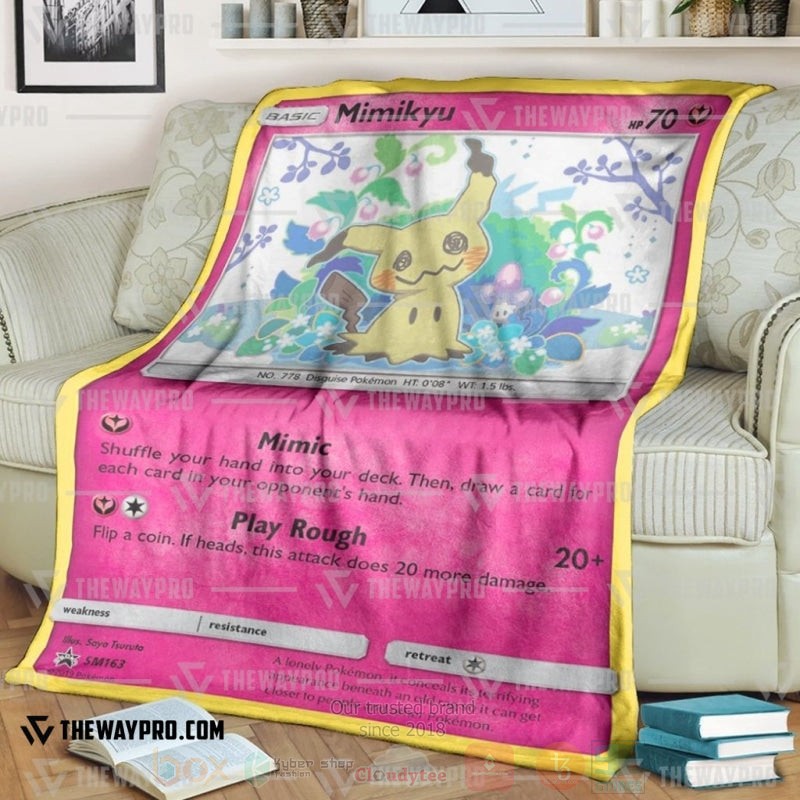Anime Pokemon Mimikyu Sun And Moon Blanket Anime Pokemon Mimikyu Sun And Moon Blanket