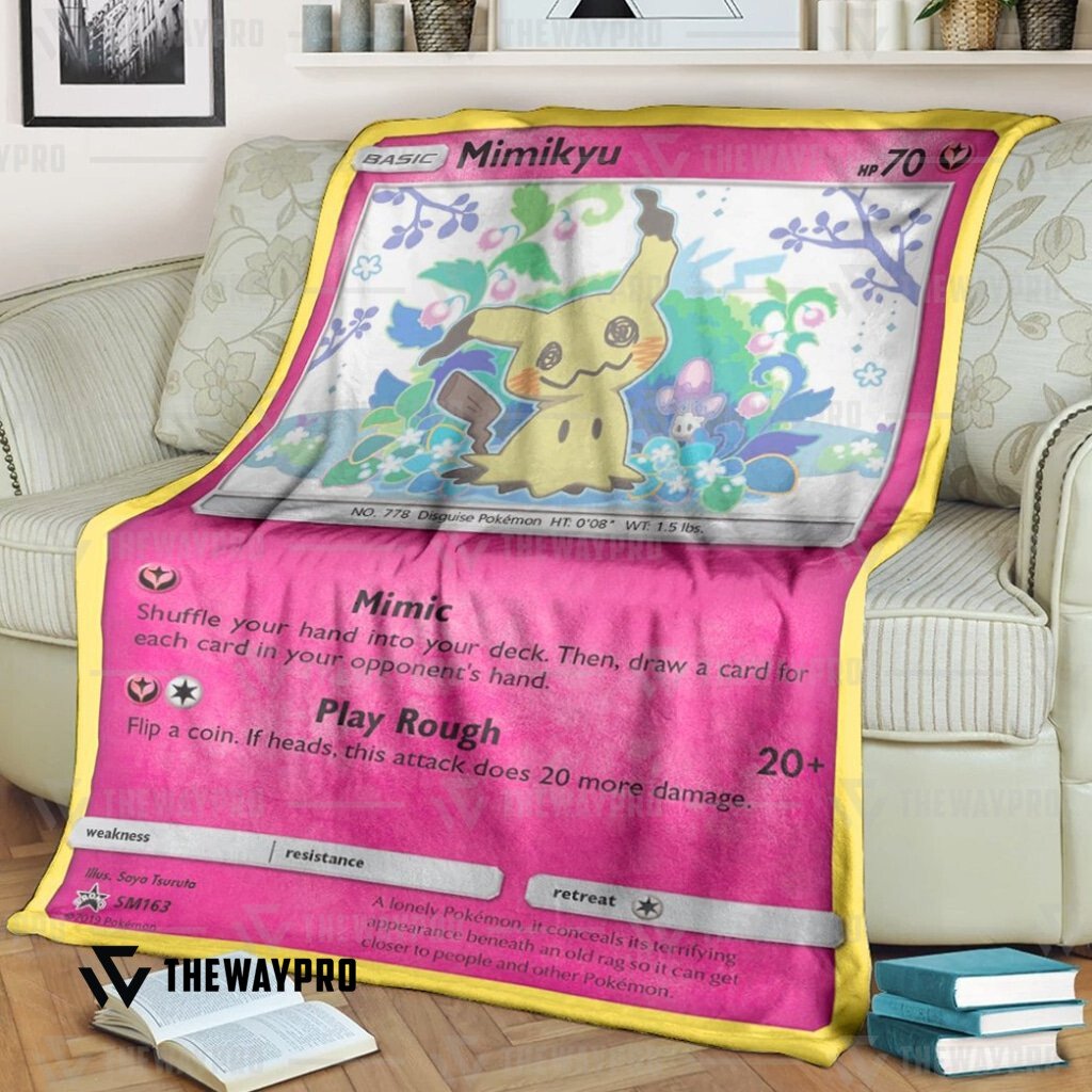 Anime Pokemon Mimikyu Sun Moon Blanket Anime Pokemon Mimikyu Sun Moon Blanket