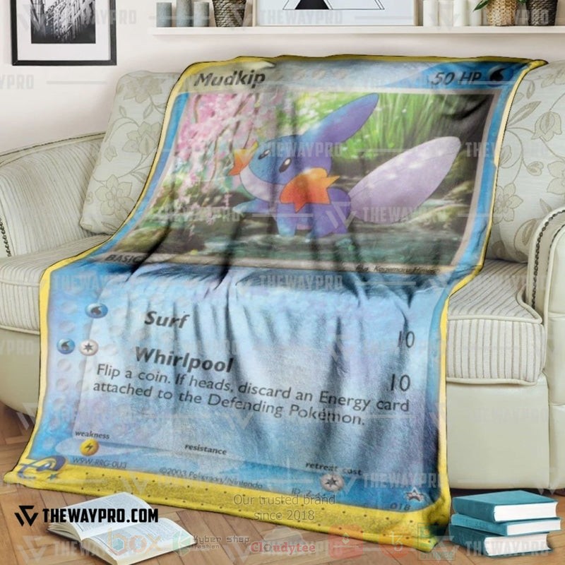 Anime Pokemon Mudkip Blanket Anime Pokemon Mudkip Blanket