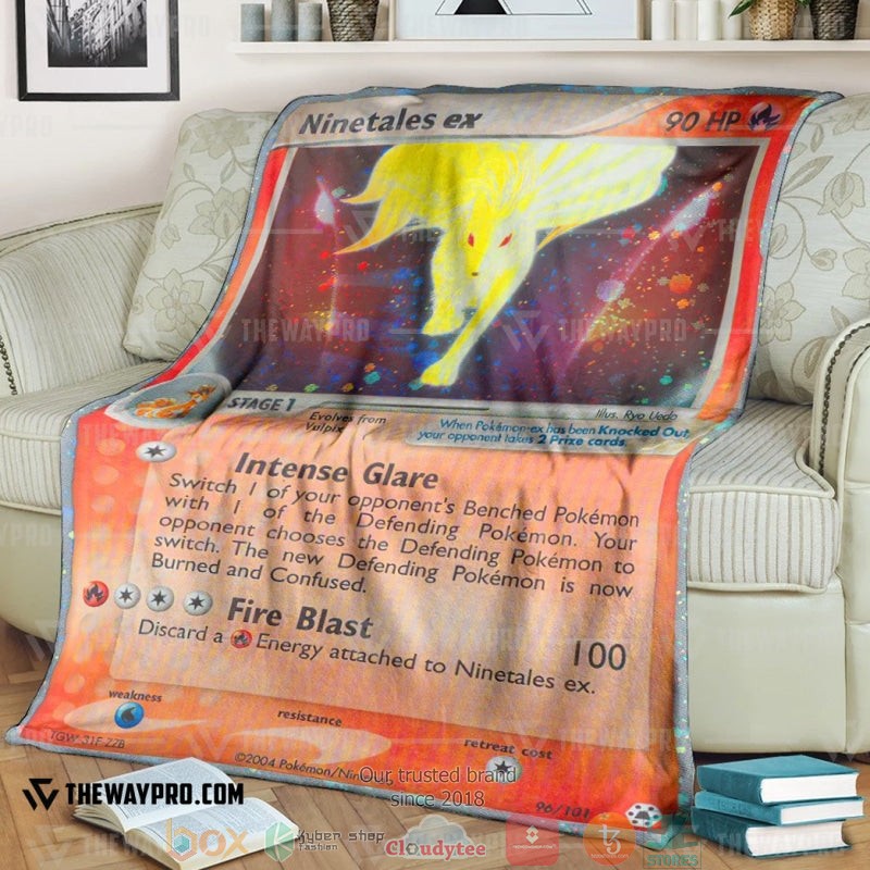 Anime Pokemon Ninetales Ex Hidden Legends Soft Blanket 2 Anime Pokemon Ninetales Ex Hidden Legends Soft Blanket 2