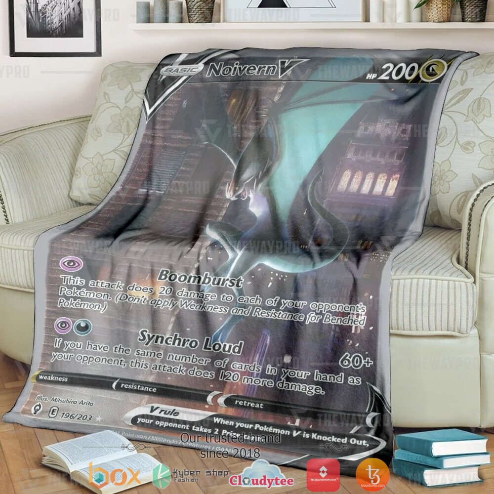 Anime Pokemon Noivern V Soft Blanket Anime Pokemon Noivern V Soft Blanket