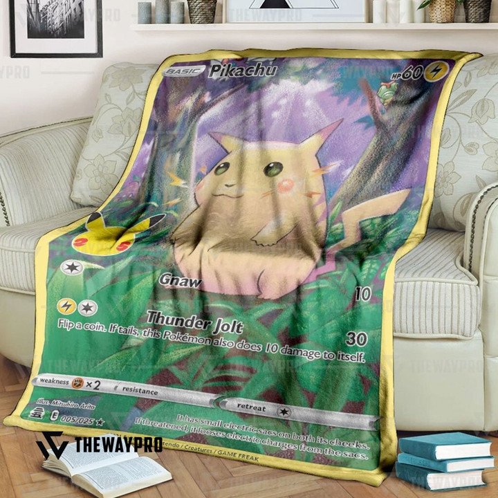 Anime Pokemon Pikachu Celebrations Quilt Blanket Anime Pokemon Pikachu Celebrations Quilt Blanket