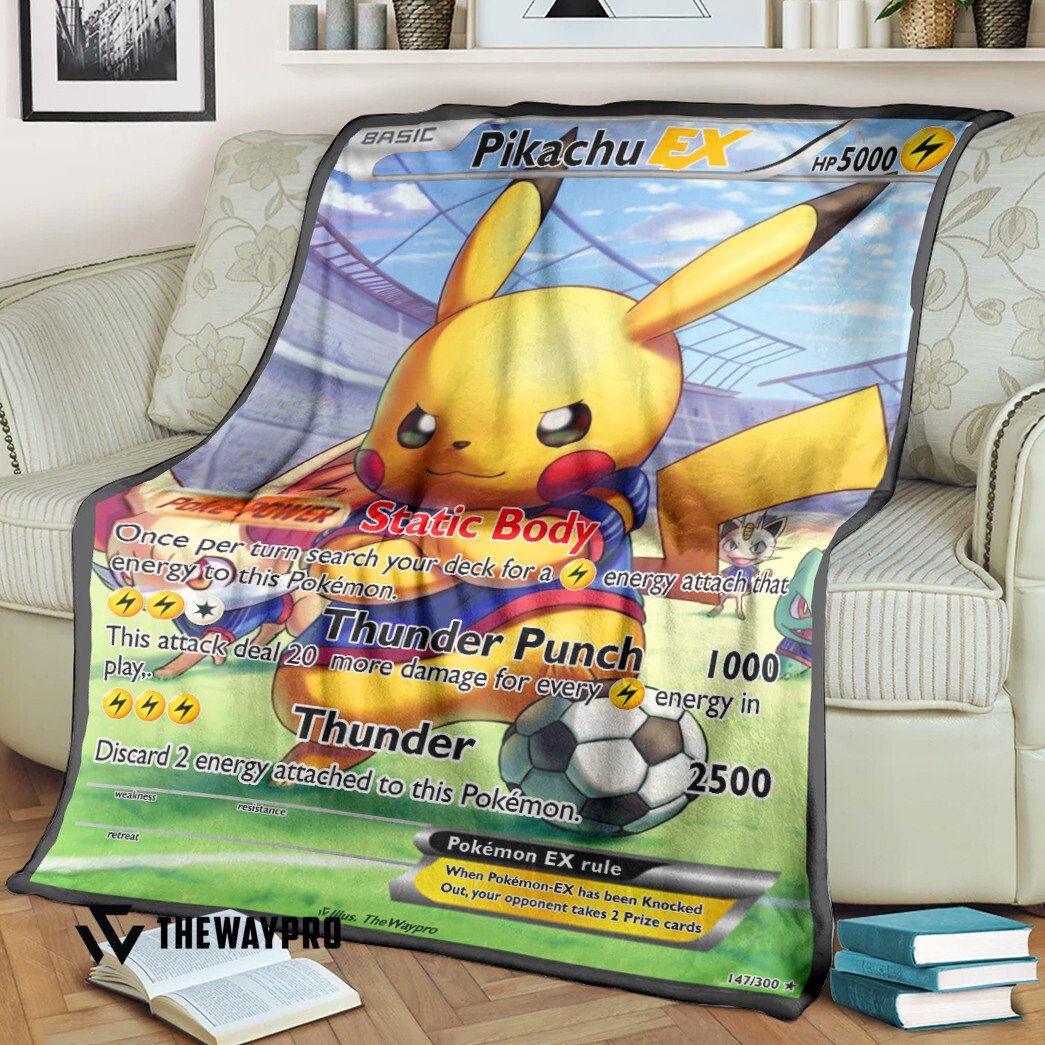 Anime Pokemon Pikachu Ex Blanket Anime Pokemon Pikachu Ex Blanket