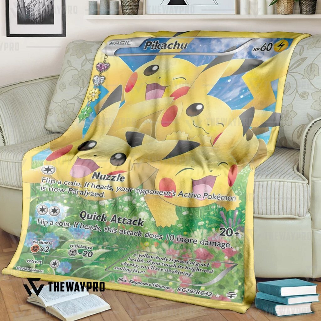 Anime Pokemon Pikachu Generations Blanket 2 Anime Pokemon Pikachu Generations Blanket 2
