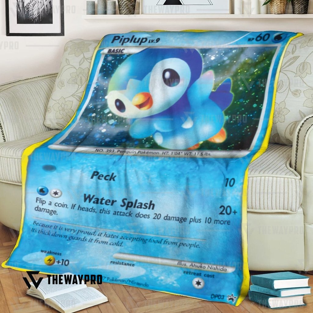 Anime Pokemon Piplup Diamond Pearl Promos Blanket Anime Pokemon Piplup Diamond Pearl Promos Blanket