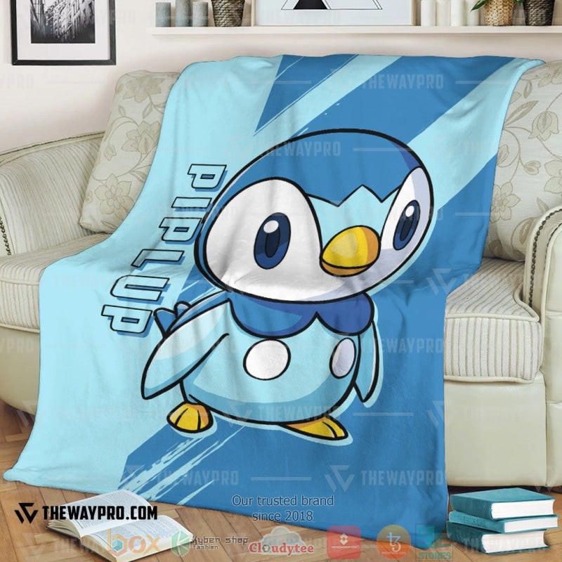 Anime Pokemon Piplup Soft Blanket Anime Pokemon Piplup Soft Blanket