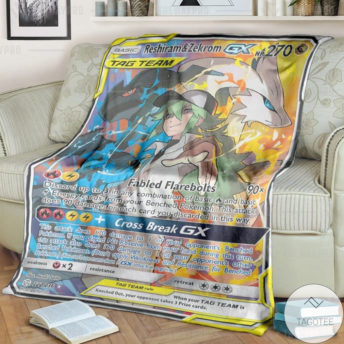 Anime Pokemon Reshiram Zekrom Gx Cosmic Eclipse Custom Blanket Anime Pokemon Reshiram Zekrom Gx Cosmic Eclipse Custom Blanket