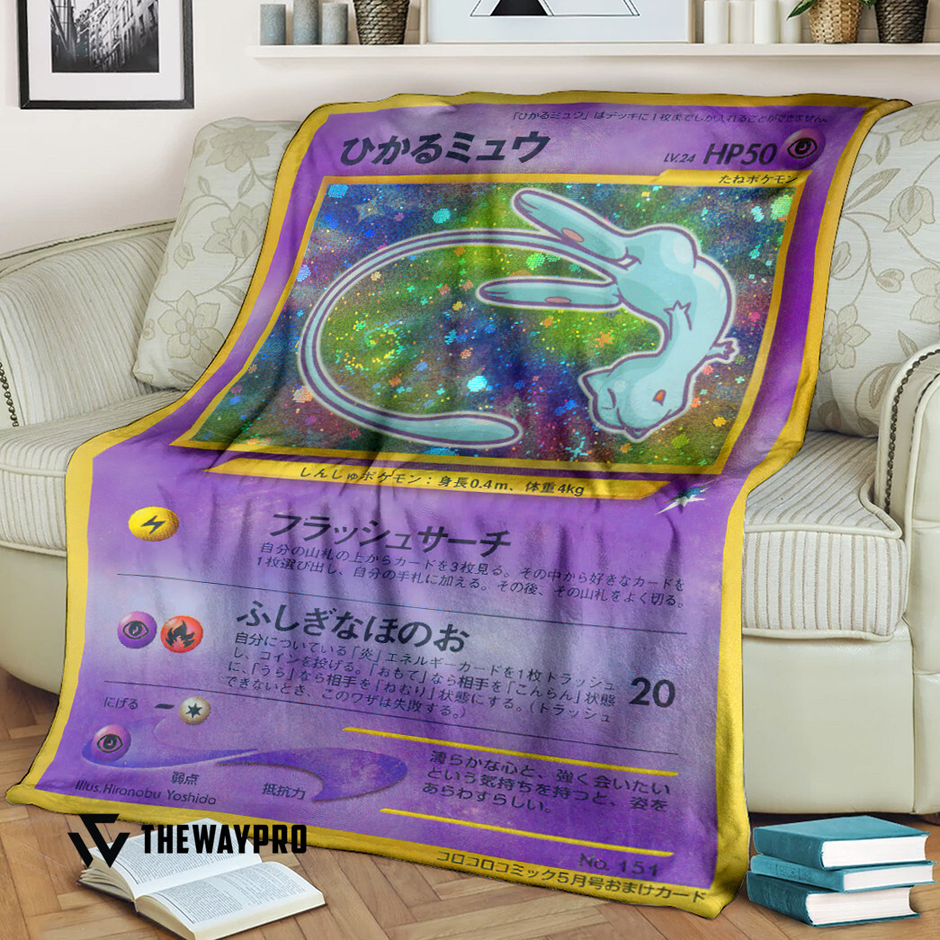 Anime Pokemon Shining Mew Coro Coro Blanket Anime Pokemon Shining Mew Coro Coro Blanket